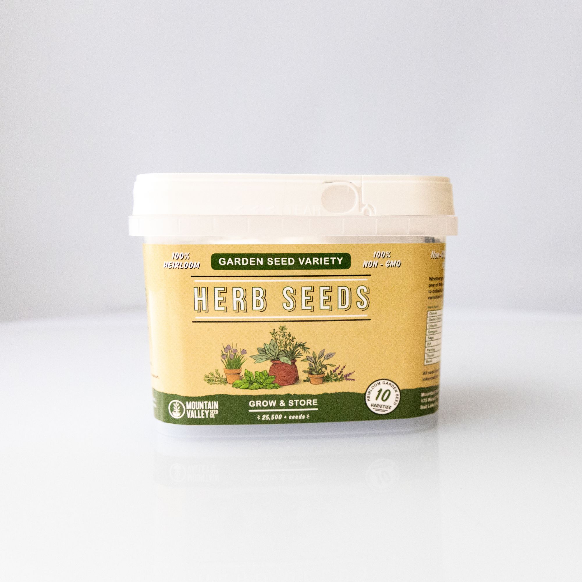 Seeds: Survival Storage Culinary Herb Garden-Long Emergency Seed Vault - Emergency Supply, Bug Out, Long Term Prepper Storage